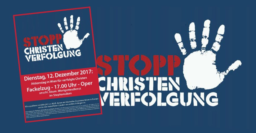 Auch heuer wieder Fackelzug gegen Christenverfolgung in Wien