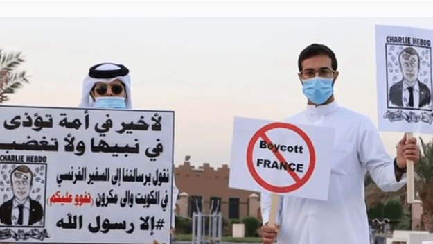 „Karikaturen nicht aufgeben“: Muslimische Länder rufen nach den Bemerkungen von Emmanuel Macron zum Boykott französischer Produkte auf