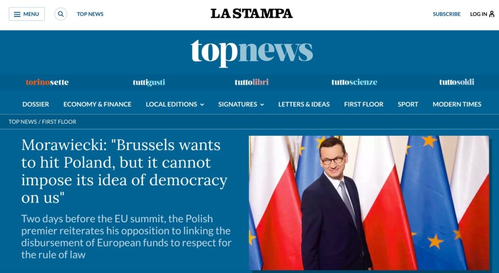 Polens Premierminister Morawiecki: Die EU sollte sich um Vielfalt unter den Nationalstaaten bemühen