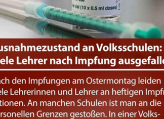 Vorarlberg: Bis zu 75% (!) der Lehrkräfte fallen nach Covid-Impfungen aus