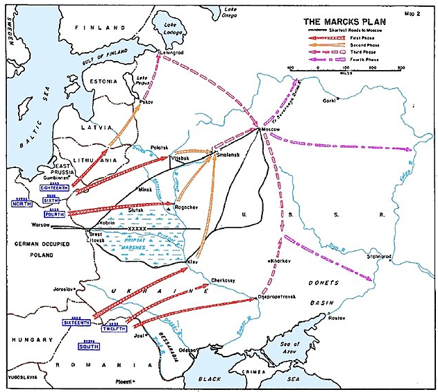 Karte DE vs RU 1940