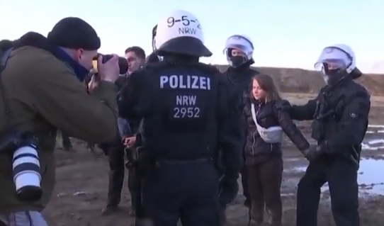 Thunberg festnahme