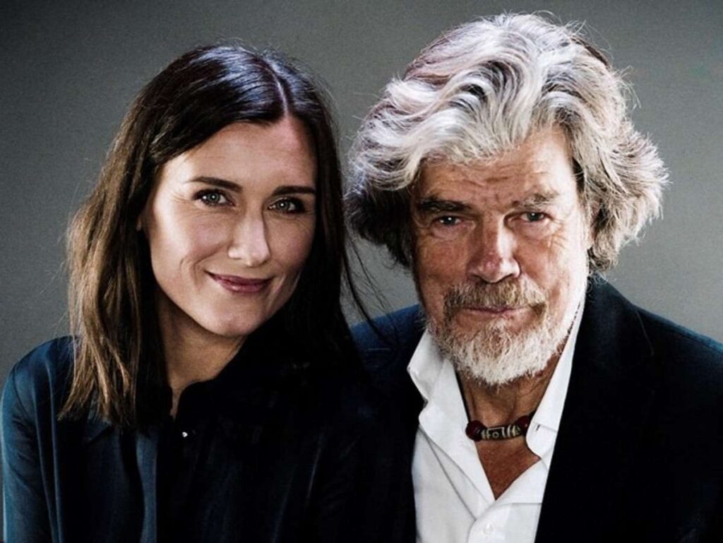 Messner mit seiner dritten Ehefrau