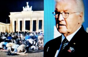 Dt. Bundespräsident bettelt: "Jüdisches Leben schützen!" - Moslems beten vor Brandenburger Tor (Videos)