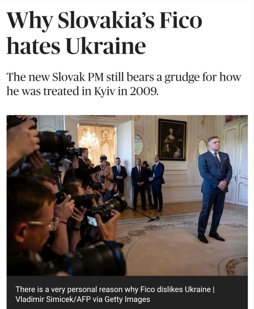 US-Medium unterstellt slowakischem MP Fico: Als Friedenspolitiker rachsüchtig gegen Ukraine