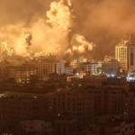 Gaza Nacht Bombenangriff